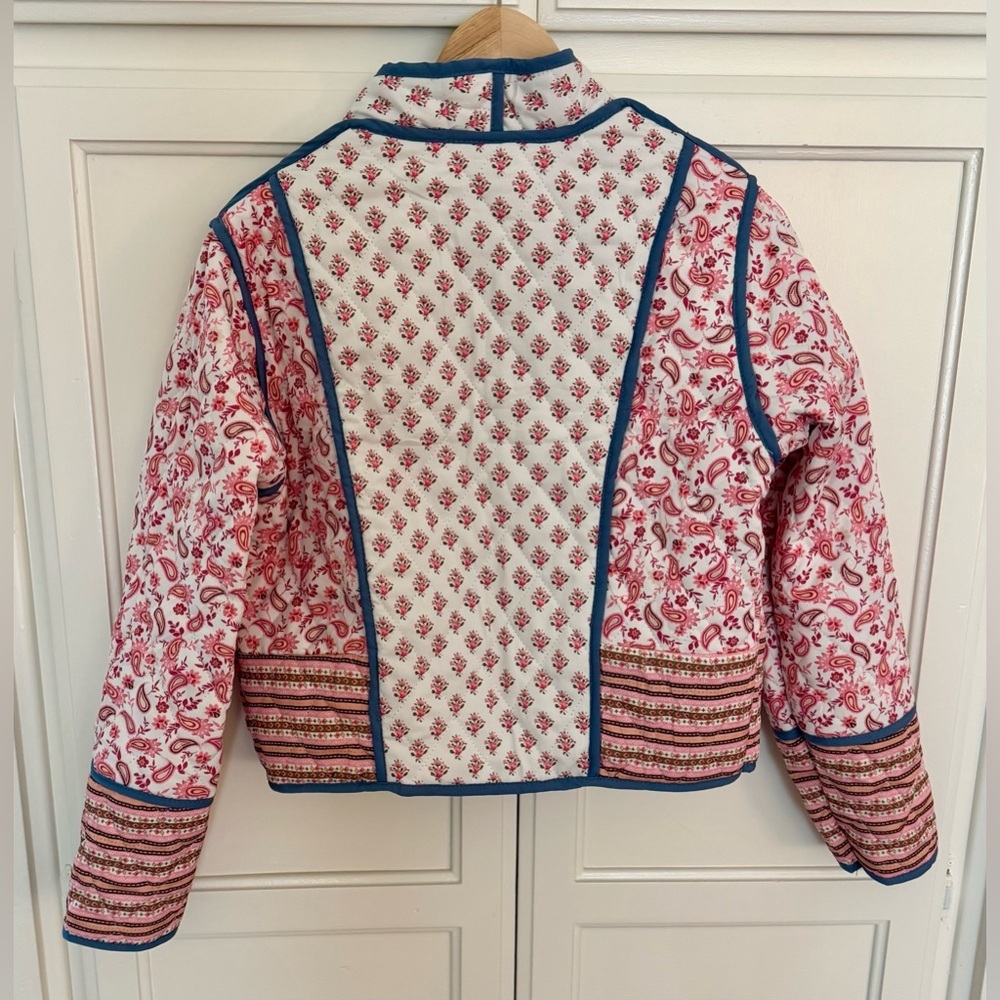 Patchwork Floral Reversible Jacket in Indigo & Petal - Picture 13 of 14
